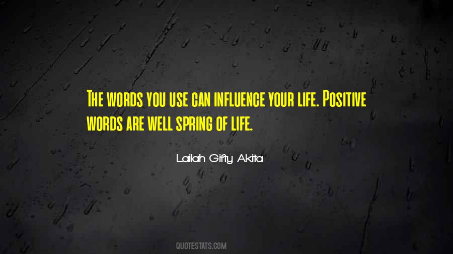 Quotes About Positive Words #1132814