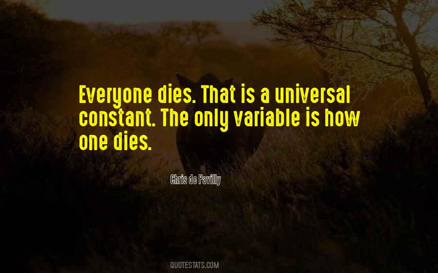 Quotes About Everyone Dying #1840521