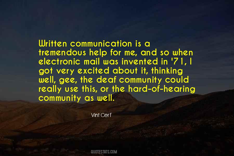 Quotes About Written Communication #1757688