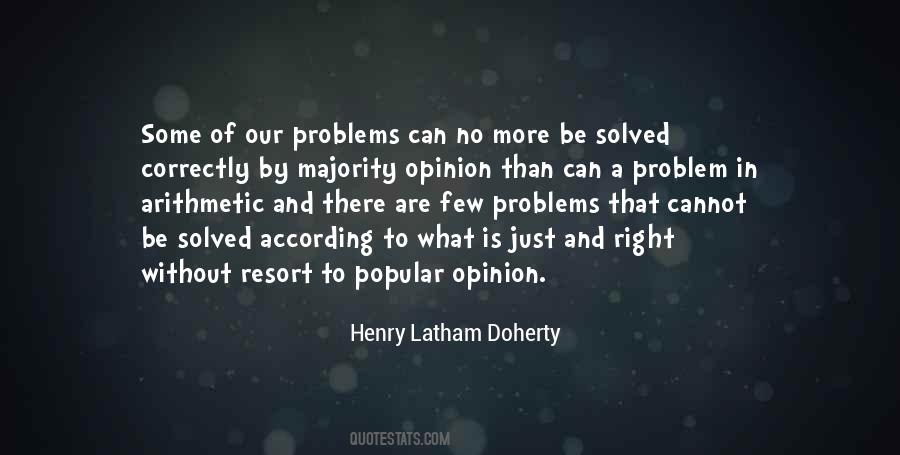 Quotes About Solved Problems #227043