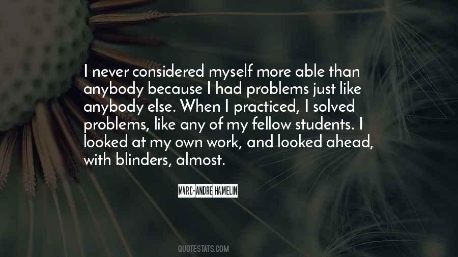 Quotes About Solved Problems #236303