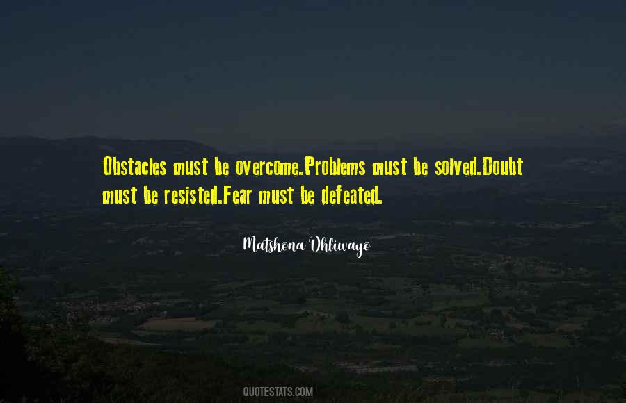 Quotes About Solved Problems #410844