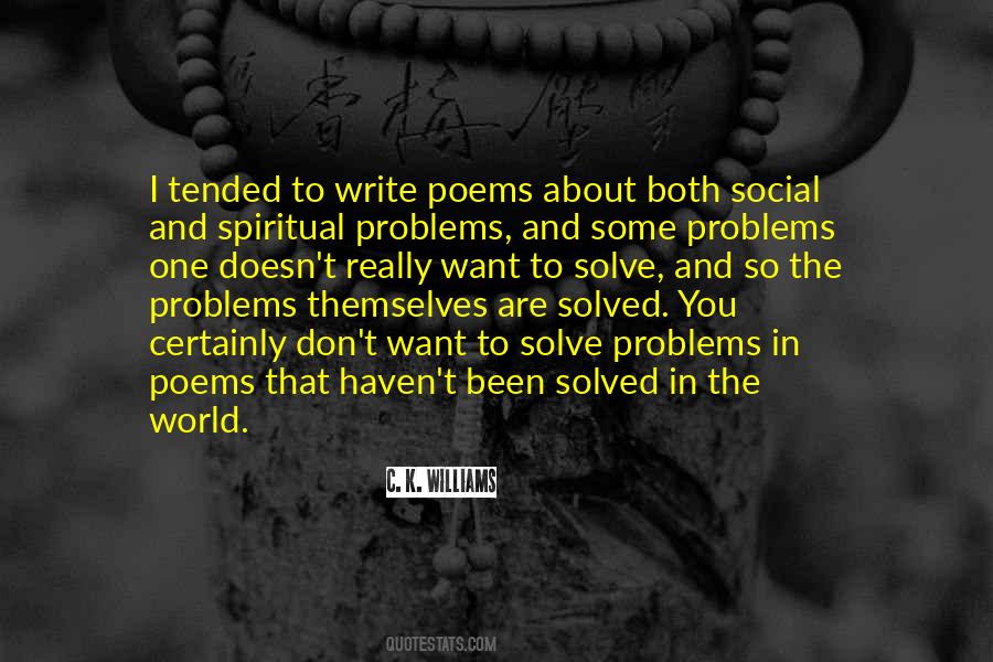 Quotes About Solved Problems #438866