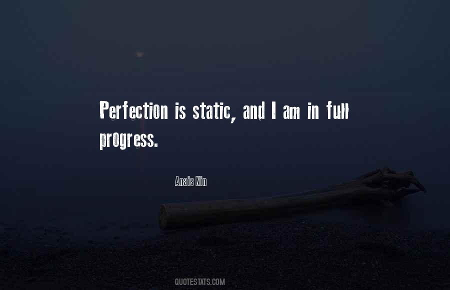 Quotes About Progress Not Perfection #1650109