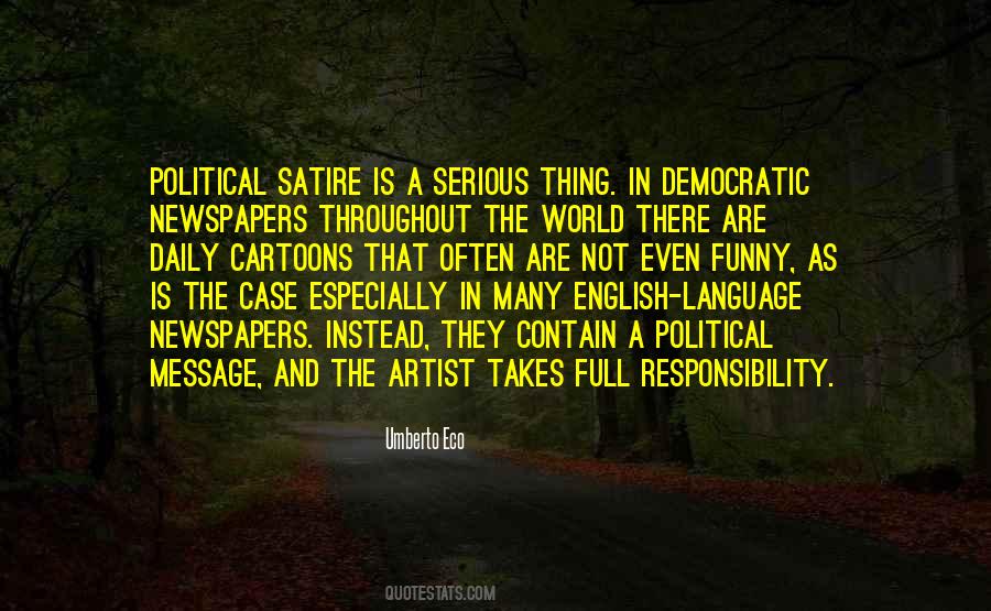 Quotes About Political Cartoons #1565043