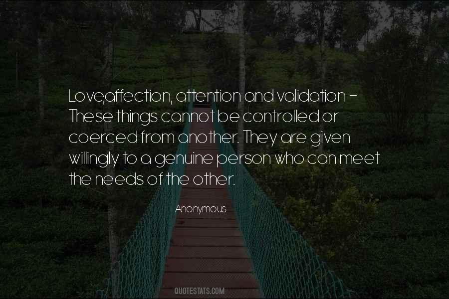 Quotes About Attention And Affection #71010