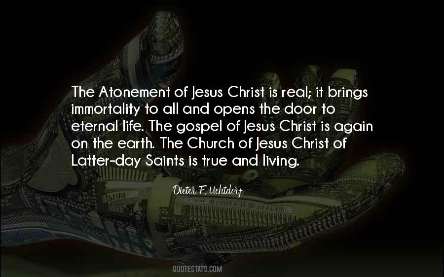 Atonement Of Jesus Christ Quotes #837300