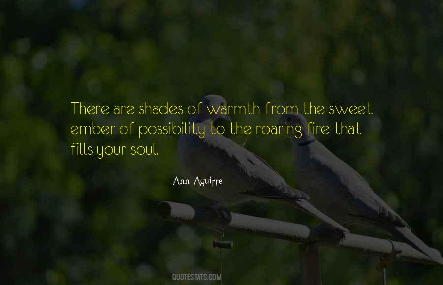 Warmth Of A Fire Quotes #618418