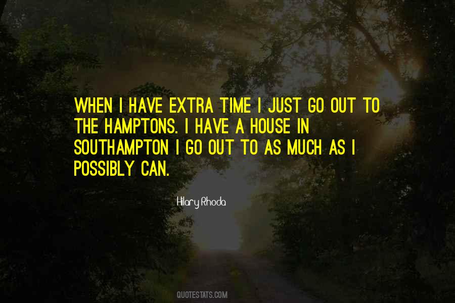 Quotes About Extra Time #890473