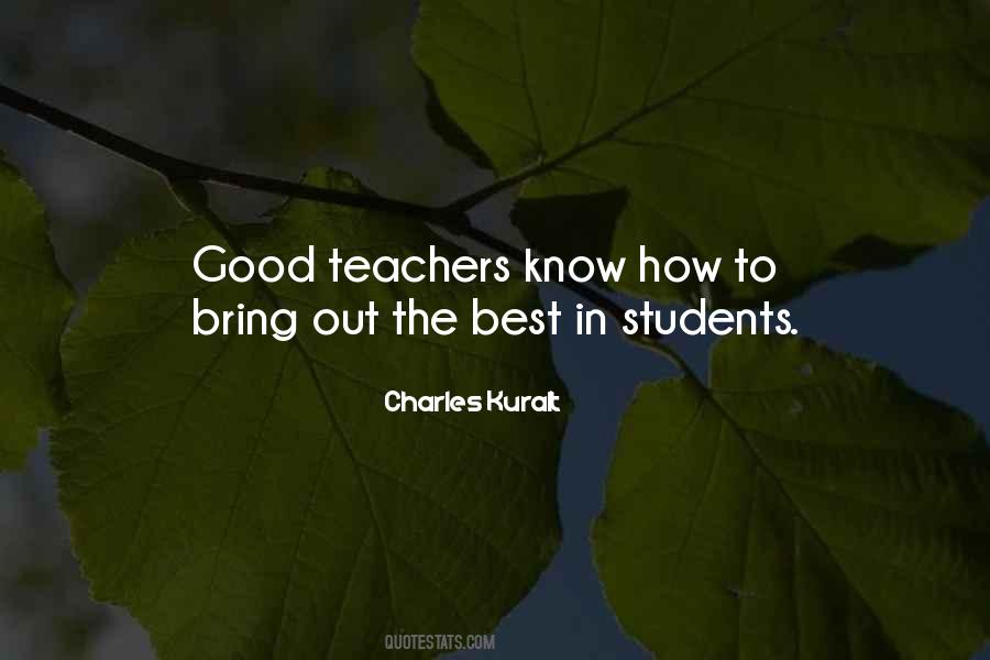 Quotes About Good Teachers #1266803