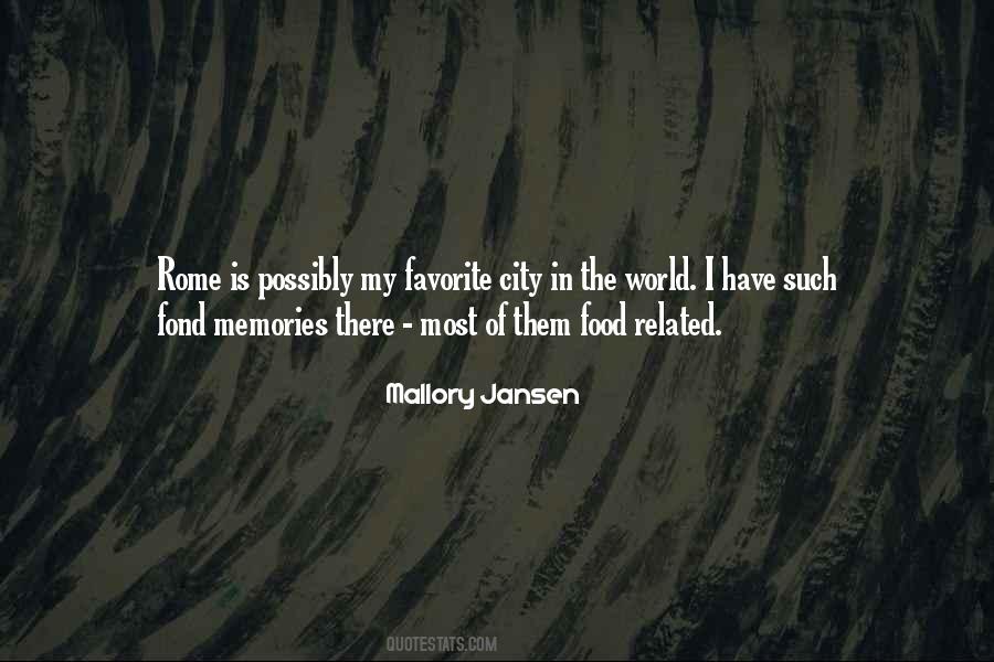 Quotes About Memories And Food #1028282