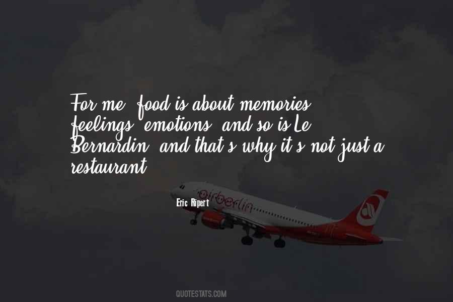 Quotes About Memories And Food #193622