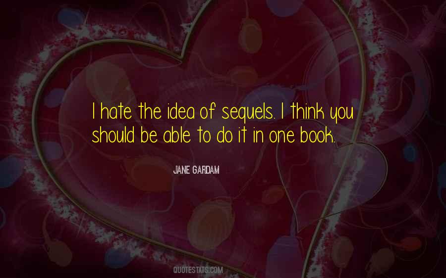 Quotes About Book Sequels #633251