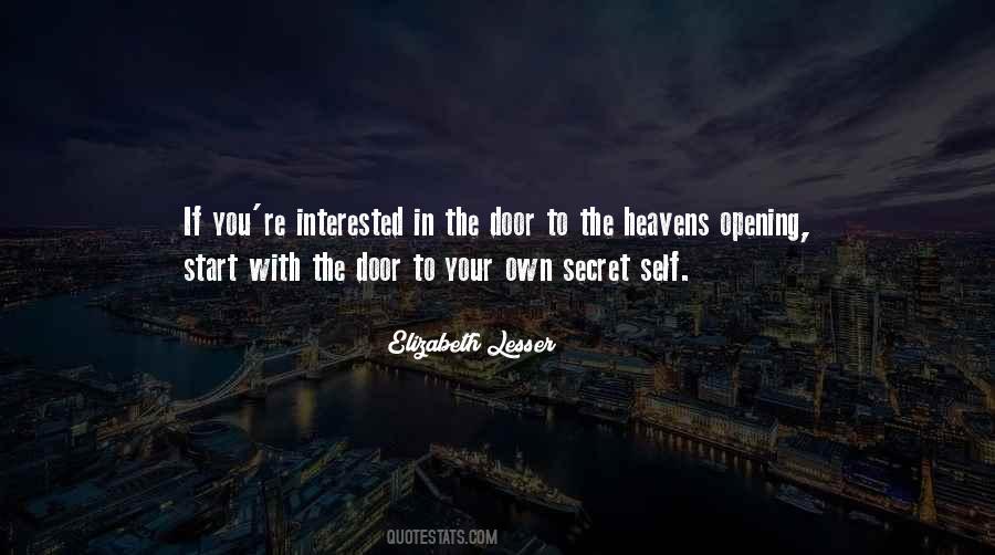 Quotes About Opening Doors #1373906