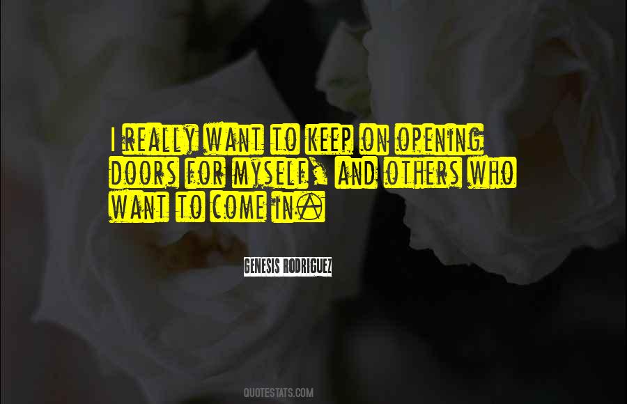 Quotes About Opening Doors #1786057