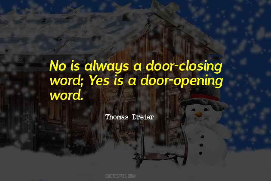 Quotes About Opening Doors #475957