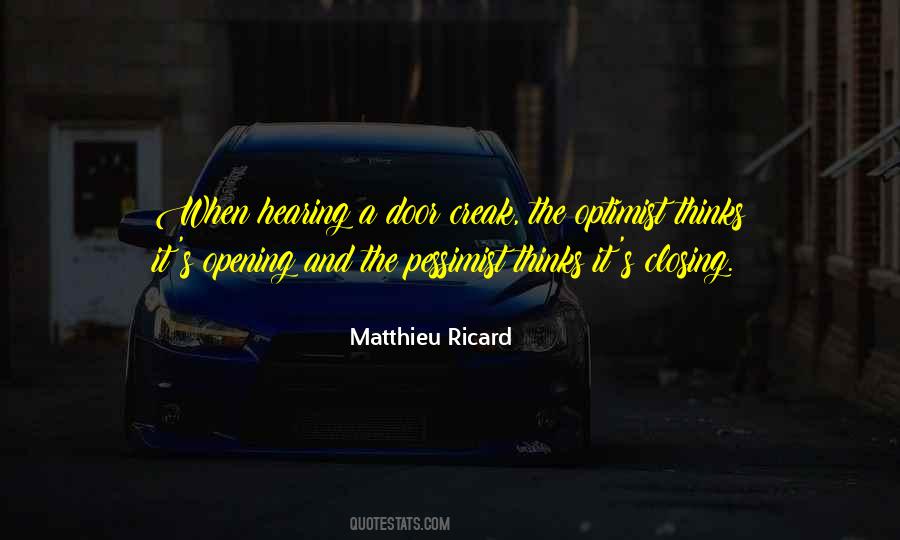 Quotes About Opening Doors #476623