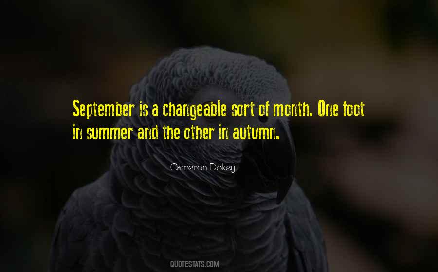 Quotes About Month Of September #1441977