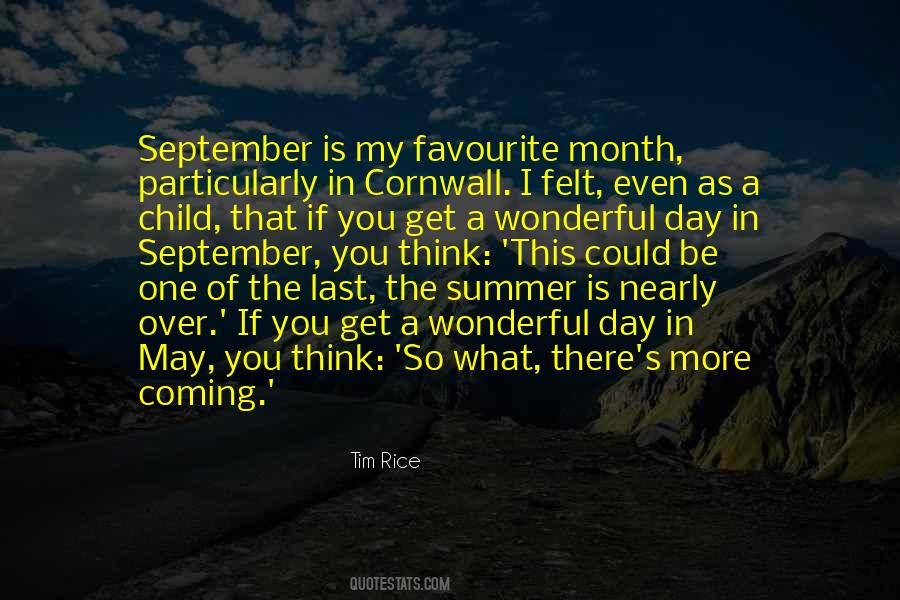 Quotes About Month Of September #636819