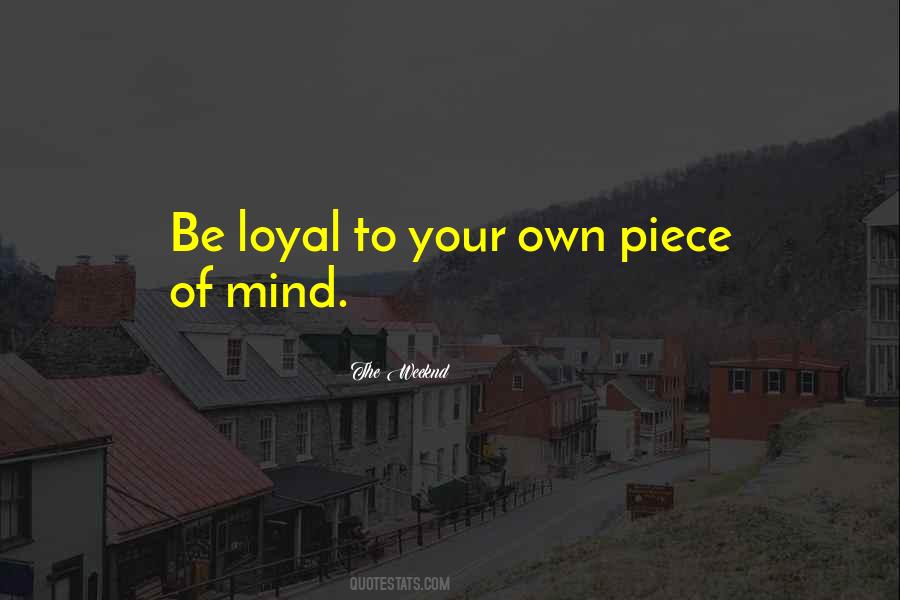 Piece Of Mind Quotes #104546