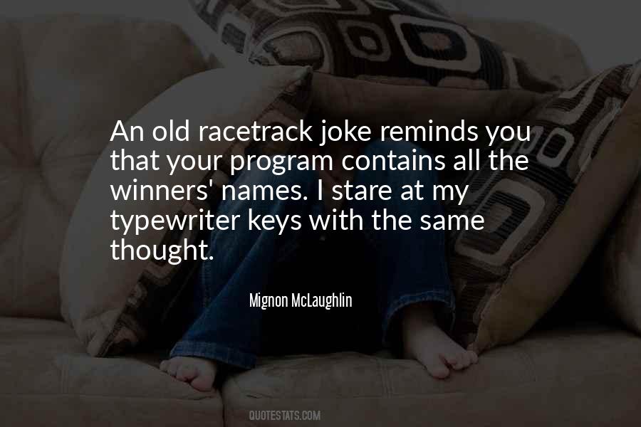 Quotes About Racetrack #1551397
