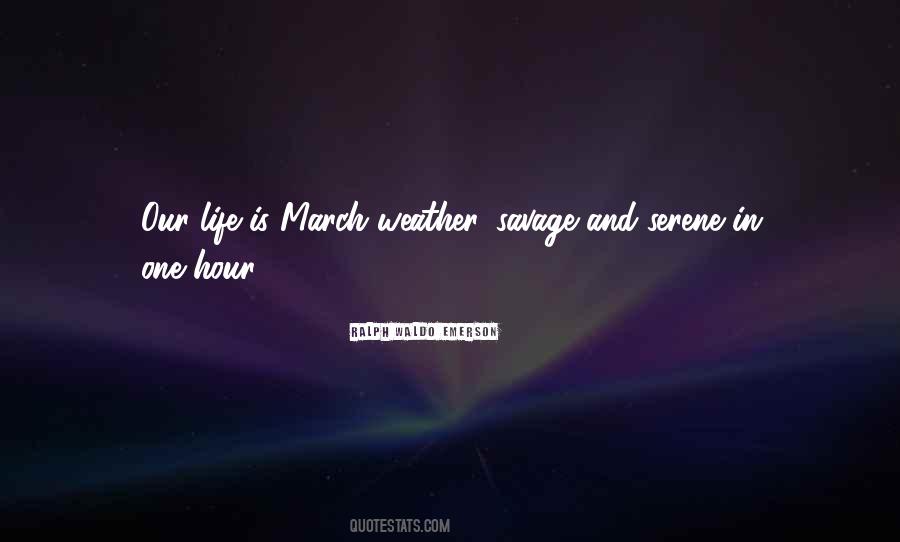 Quotes About March Weather #644829