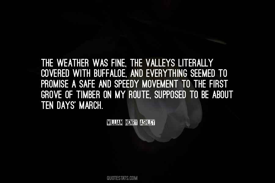 Quotes About March Weather #911603