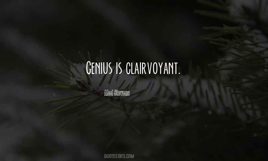 Quotes About Clairvoyant #801420
