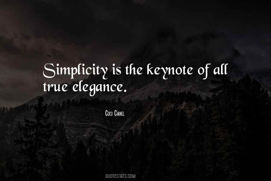 Quotes About Simplicity And Elegance #1533615