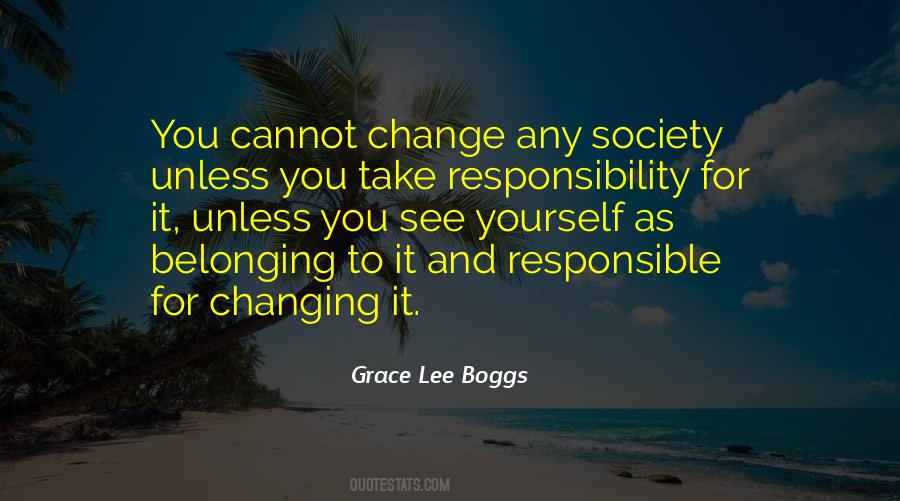 Quotes About Responsibility To Yourself #1483309