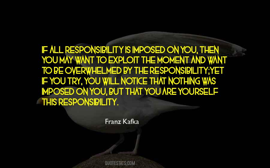 Quotes About Responsibility To Yourself #54887