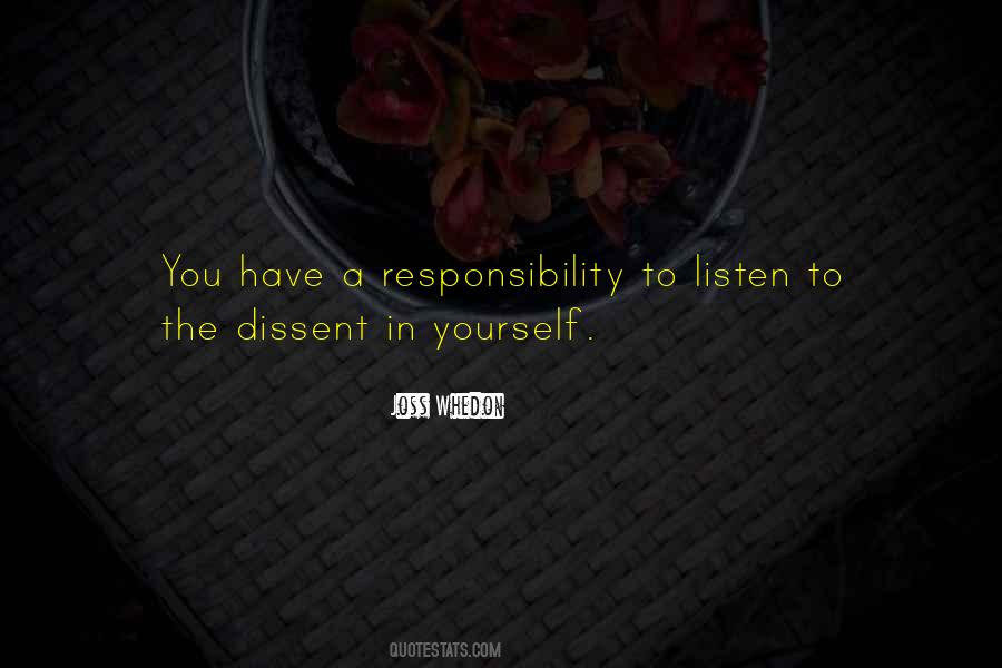 Quotes About Responsibility To Yourself #656923