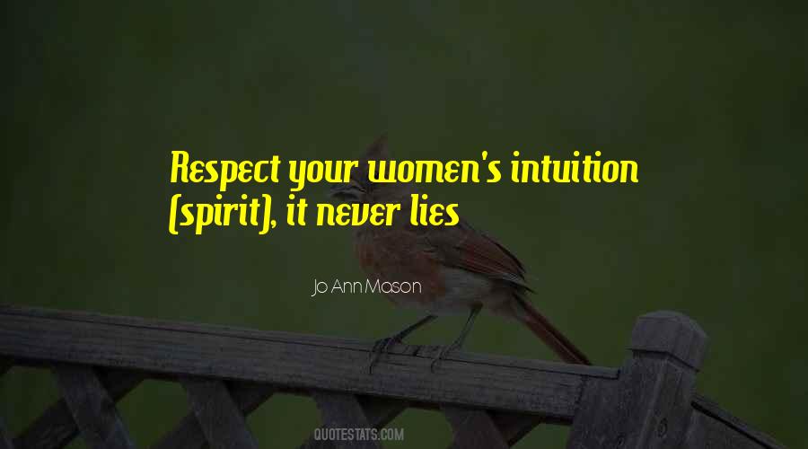 Women Intuition Quotes #1805509