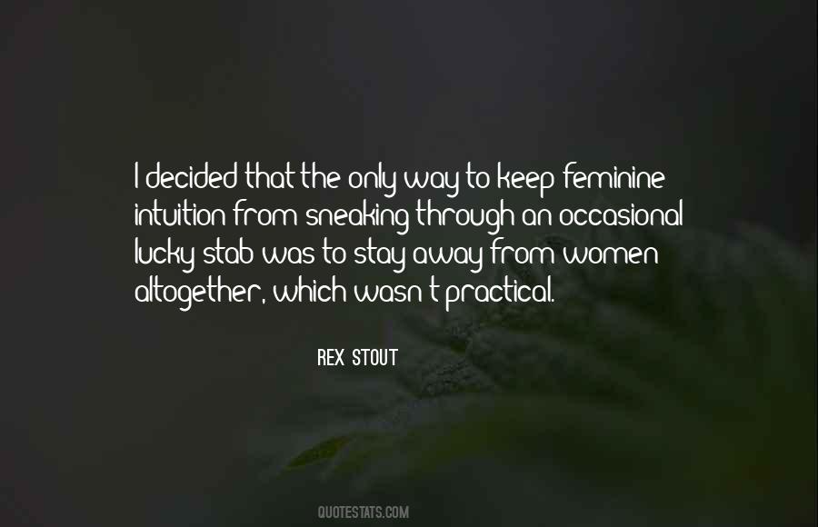 Women Intuition Quotes #182166