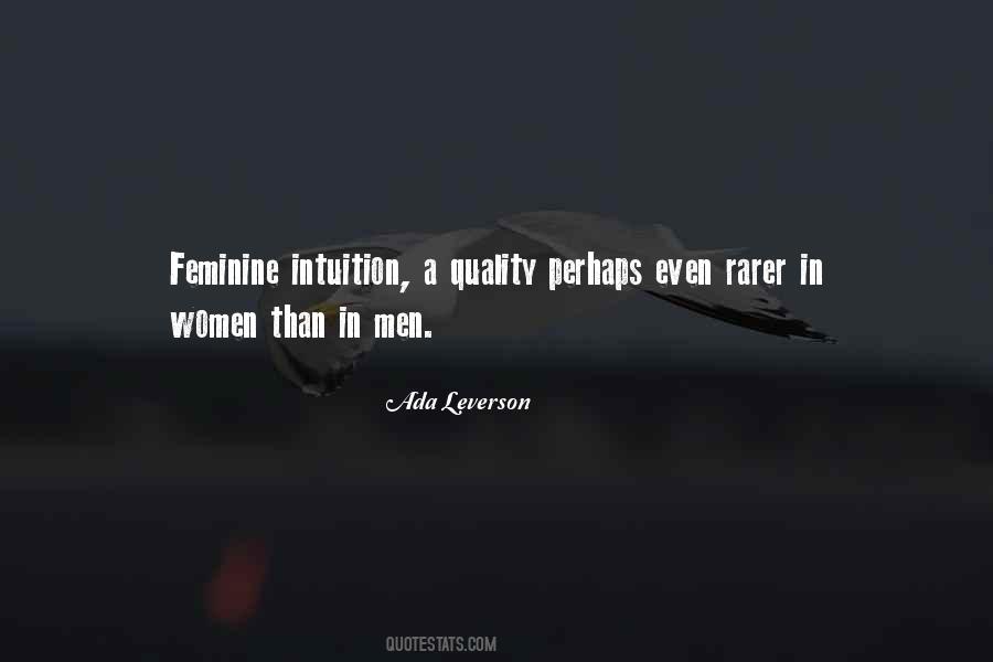 Women Intuition Quotes #657216
