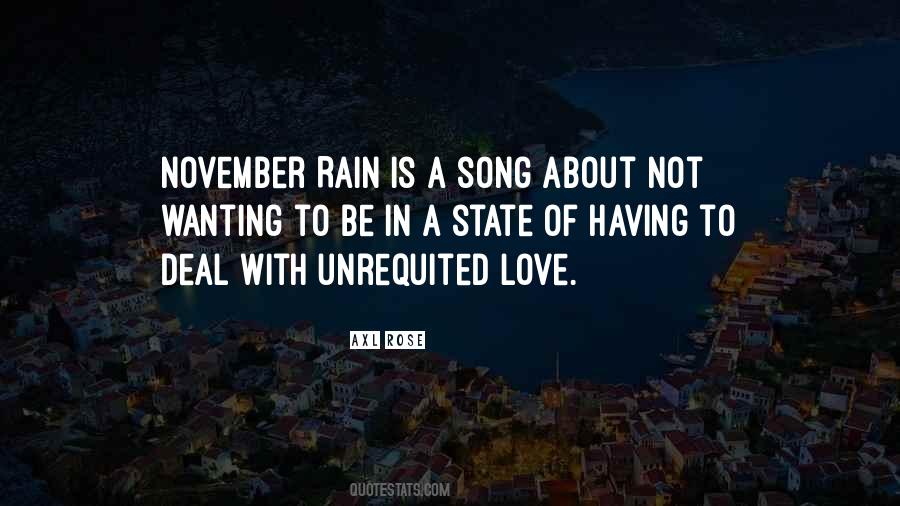 Quotes About November Rain #1765670