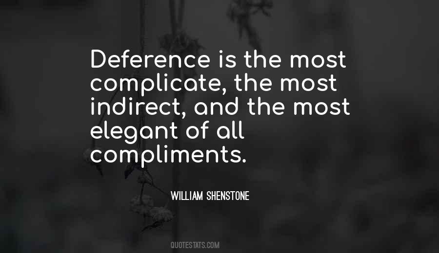 Quotes About Deference #363183