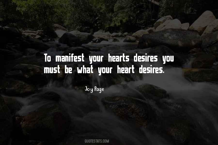 Quotes About Your Heart's Desires #1255556