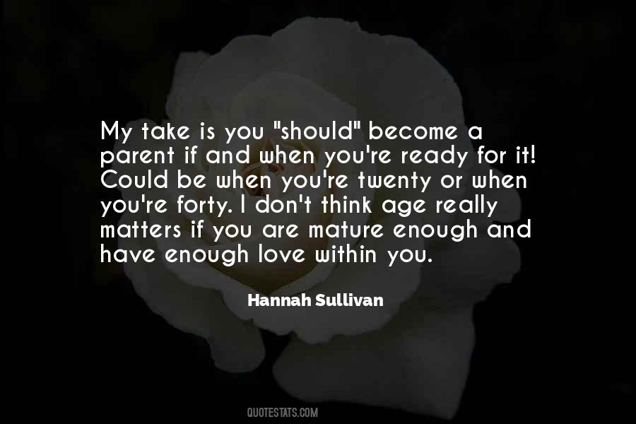 Quotes About Mature Love #1114461