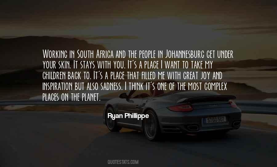 Quotes About Johannesburg #295892