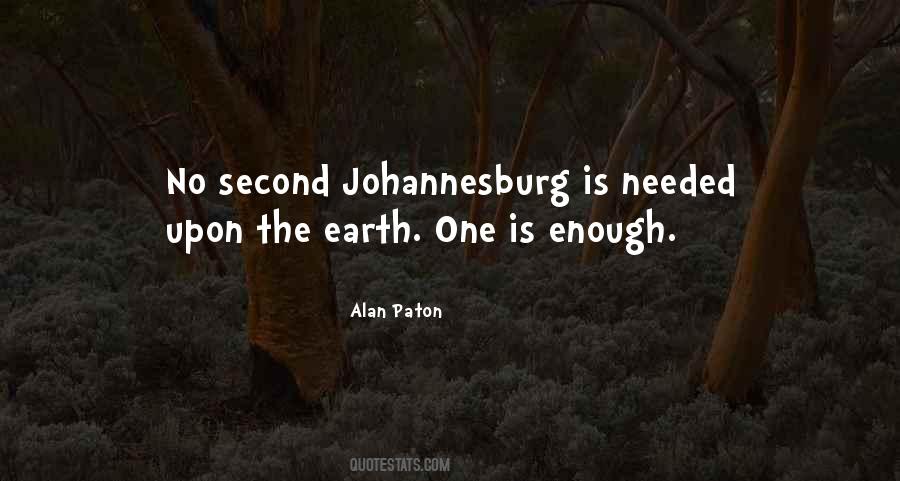 Quotes About Johannesburg #551676