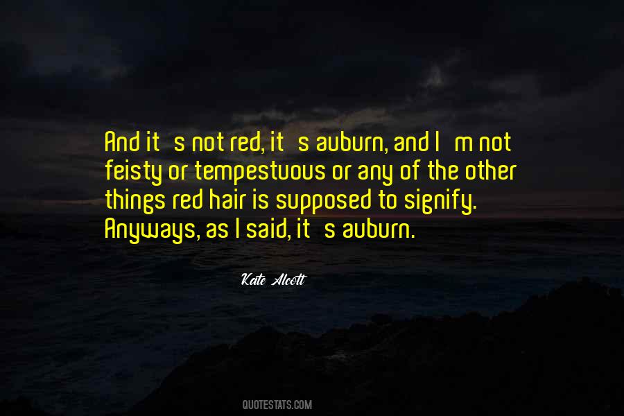 Quotes About Auburn Hair #31000