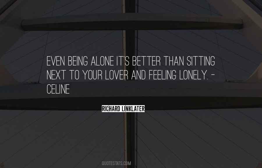 Quotes About Sitting Alone #1829266