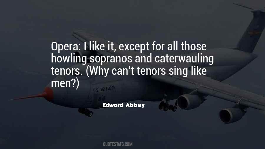 Quotes About Tenors #1010605