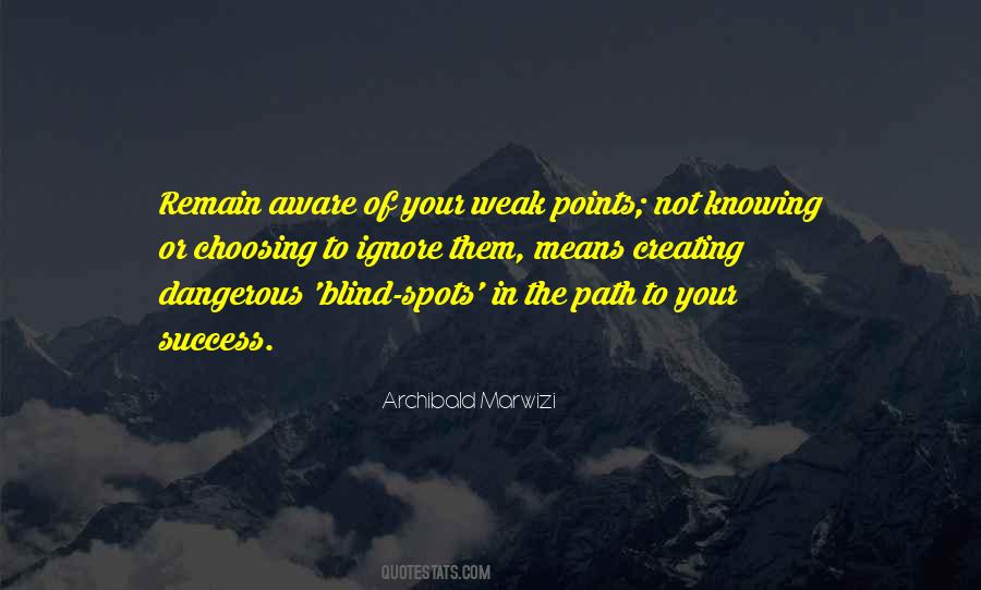 Quotes About Blind Spots #883518