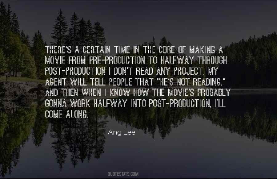 Quotes About Pre-production #1085801