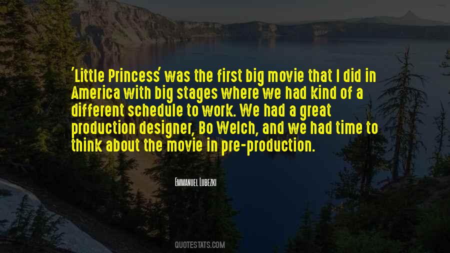 Quotes About Pre-production #1231362