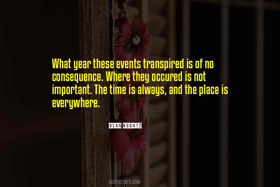 Time Events Quotes #406856