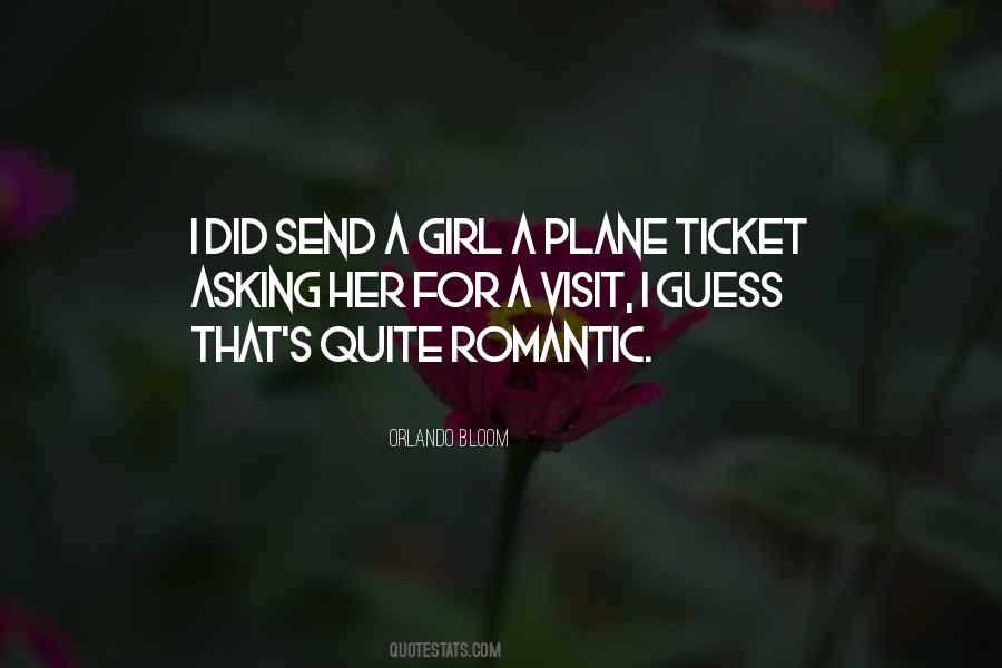 Quotes About Plane Ticket #521778