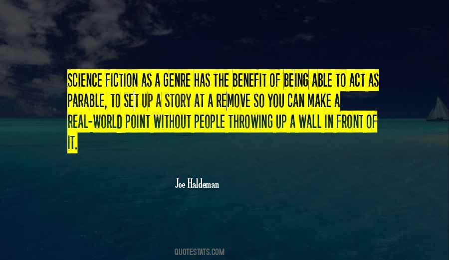 Quotes About Science Fiction Genre #347031